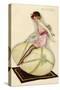 Lightly-Dressed Girl Riding an Egg-Luciano Achille-Stretched Canvas