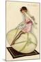 Lightly-Dressed Girl Riding an Egg-Luciano Achille-Mounted Art Print