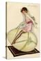 Lightly-Dressed Girl Riding an Egg-Luciano Achille-Stretched Canvas