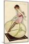 Lightly-Dressed Girl Riding an Egg-Luciano Achille-Mounted Art Print