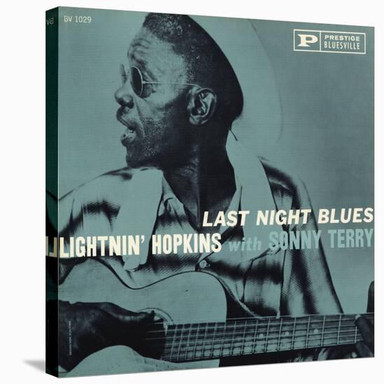 Lightnin' Hopkins - Last Night Blues-null-Stretched Canvas