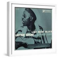 Lightnin' Hopkins - Last Night Blues-null-Framed Art Print