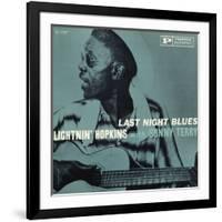 Lightnin' Hopkins - Last Night Blues-null-Framed Art Print