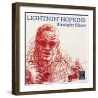 Lightnin' Hopkins - Straight Blues-null-Framed Art Print