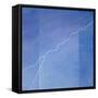 Lightning across Glass Building-Lincoln Seligman-Framed Stretched Canvas