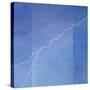 Lightning across Glass Building-Lincoln Seligman-Stretched Canvas