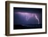 Lightning at Night during a Storm-andreiuc88-Framed Photographic Print