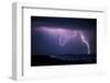 Lightning at Night during a Storm-andreiuc88-Framed Photographic Print