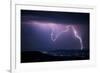 Lightning at Night during a Storm-andreiuc88-Framed Photographic Print