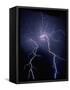 Lightning at Night-Jim Zuckerman-Framed Stretched Canvas