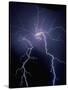 Lightning at Night-Jim Zuckerman-Stretched Canvas