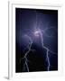 Lightning at Night-Jim Zuckerman-Framed Premium Photographic Print