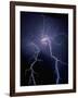 Lightning at Night-Jim Zuckerman-Framed Photographic Print