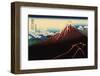 Lightning Below the Summit-Katsushika Hokusai-Framed Giclee Print