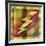 Lightning Bolt on Bars-Art Deco Designs-Framed Giclee Print