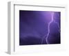 Lightning Bolts Above Colorado at Night-Paul Souders-Framed Photographic Print