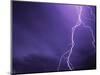 Lightning Bolts Above Colorado at Night-Paul Souders-Mounted Photographic Print