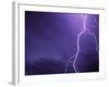 Lightning Bolts Above Colorado at Night-Paul Souders-Framed Photographic Print