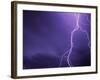 Lightning Bolts Above Colorado at Night-Paul Souders-Framed Photographic Print