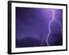 Lightning Bolts Above Colorado at Night-Paul Souders-Framed Photographic Print