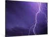 Lightning Bolts Above Colorado at Night-Paul Souders-Stretched Canvas