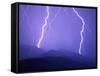 Lightning Bolts-Warren Faidley-Framed Stretched Canvas