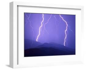 Lightning Bolts-Warren Faidley-Framed Photographic Print