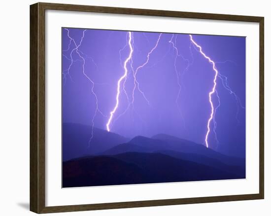 Lightning Bolts-Warren Faidley-Framed Photographic Print