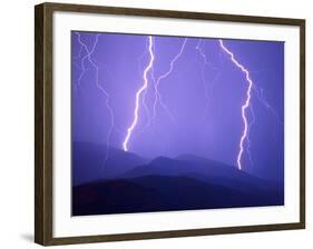 Lightning Bolts-Warren Faidley-Framed Photographic Print