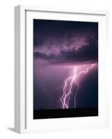 Lightning Bolts-Warren Faidley-Framed Photographic Print