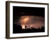 Lightning Fills Sky over Khwai River, Okanvango Delta, Moremi Game Reserve, Botswana-Paul Souders-Framed Photographic Print