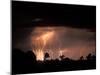 Lightning Fills Sky over Khwai River, Okanvango Delta, Moremi Game Reserve, Botswana-Paul Souders-Mounted Photographic Print