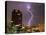 Lightning Flashes in the Sky of Bangkok-null-Stretched Canvas