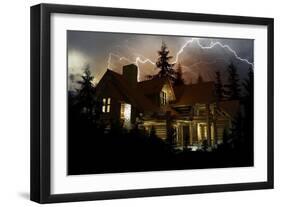 Lightning Home Protection-duallogic-Framed Art Print