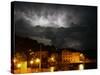 Lightning Illuminates the Sky over Prvic Luka During a Summer Storm on the Island of Prvic, Croatia-null-Stretched Canvas