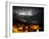 Lightning Illuminates the Sky over Prvic Luka During a Summer Storm on the Island of Prvic, Croatia-null-Framed Photographic Print