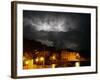 Lightning Illuminates the Sky over Prvic Luka During a Summer Storm on the Island of Prvic, Croatia-null-Framed Photographic Print