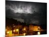 Lightning Illuminates the Sky over Prvic Luka During a Summer Storm on the Island of Prvic, Croatia-null-Mounted Photographic Print