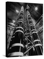 Lightning Maker is This 44 Foot High Generator, Creating Artificial Lightning-Andreas Feininger-Stretched Canvas