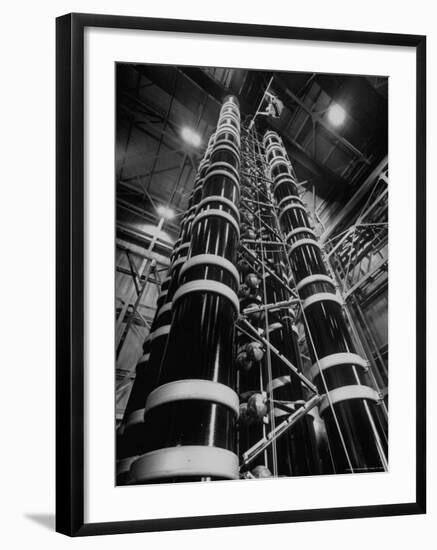 Lightning Maker is This 44 Foot High Generator, Creating Artificial Lightning-Andreas Feininger-Framed Photographic Print