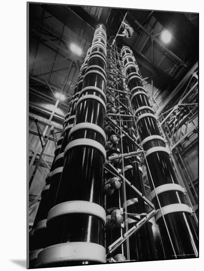 Lightning Maker is This 44 Foot High Generator, Creating Artificial Lightning-Andreas Feininger-Mounted Photographic Print