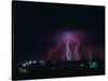 Lightning Over Boulder, CO-Chris Rogers-Stretched Canvas