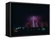 Lightning Over Boulder, CO-Chris Rogers-Framed Stretched Canvas