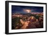 Lightning over Bryce Canyon-Stefan Mitterwallner-Framed Photographic Print