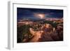 Lightning over Bryce Canyon-Stefan Mitterwallner-Framed Photographic Print