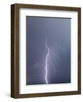 Lightning over Capitol Reef National Monument, Utah, USA-Scott T. Smith-Framed Photographic Print