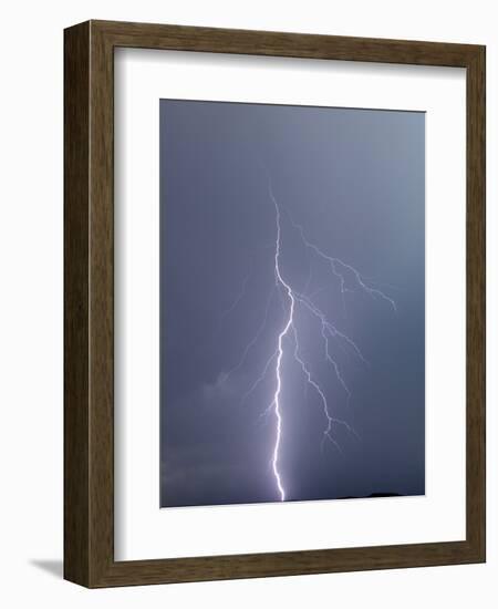 Lightning over Capitol Reef National Monument, Utah, USA-Scott T. Smith-Framed Photographic Print