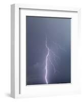 Lightning over Capitol Reef National Monument, Utah, USA-Scott T. Smith-Framed Photographic Print