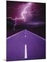 Lightning over Highway-Otto Rogge-Mounted Premium Photographic Print