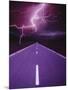 Lightning over Highway-Otto Rogge-Mounted Premium Photographic Print